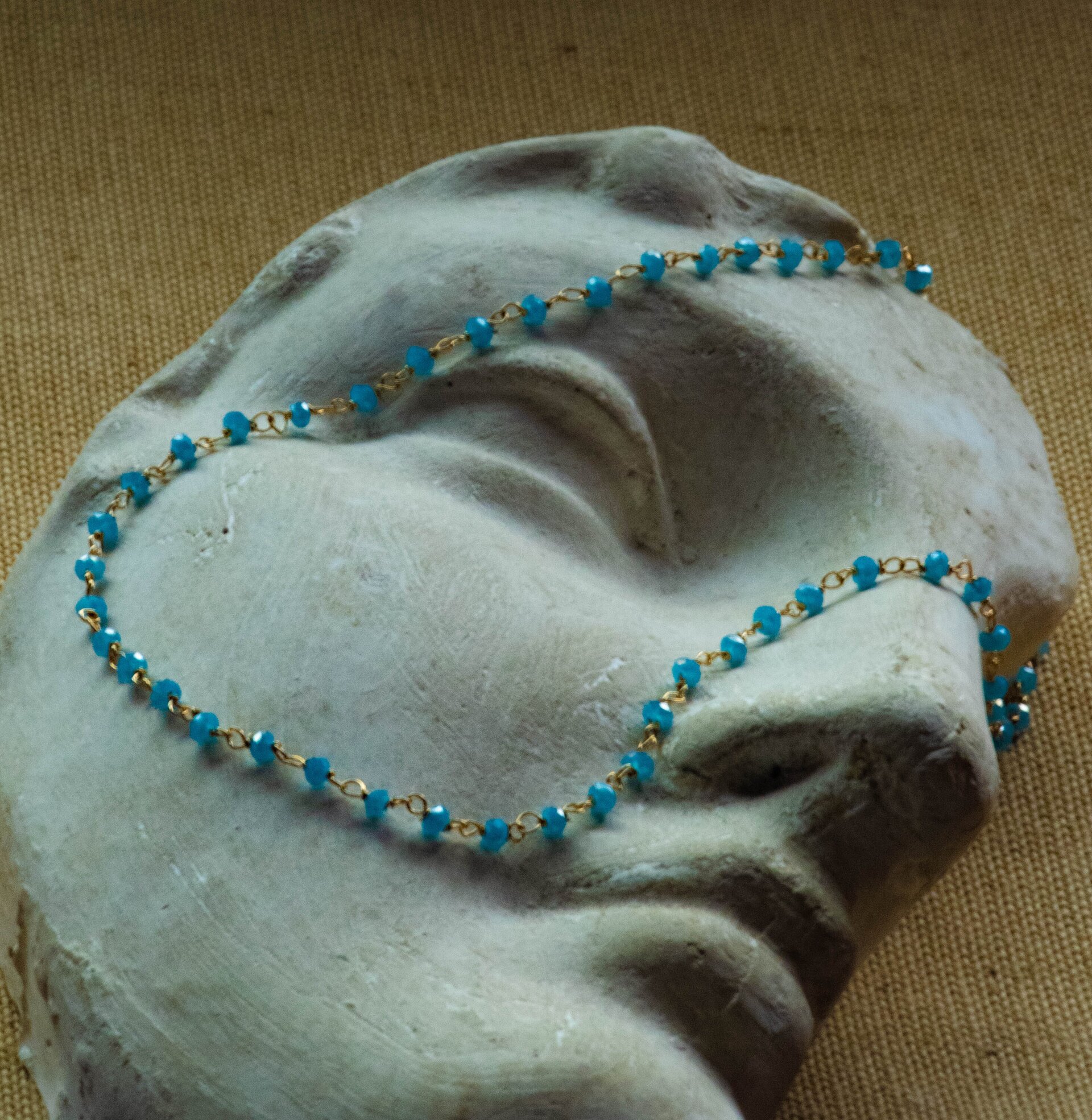 Collar de cristal azul - 4