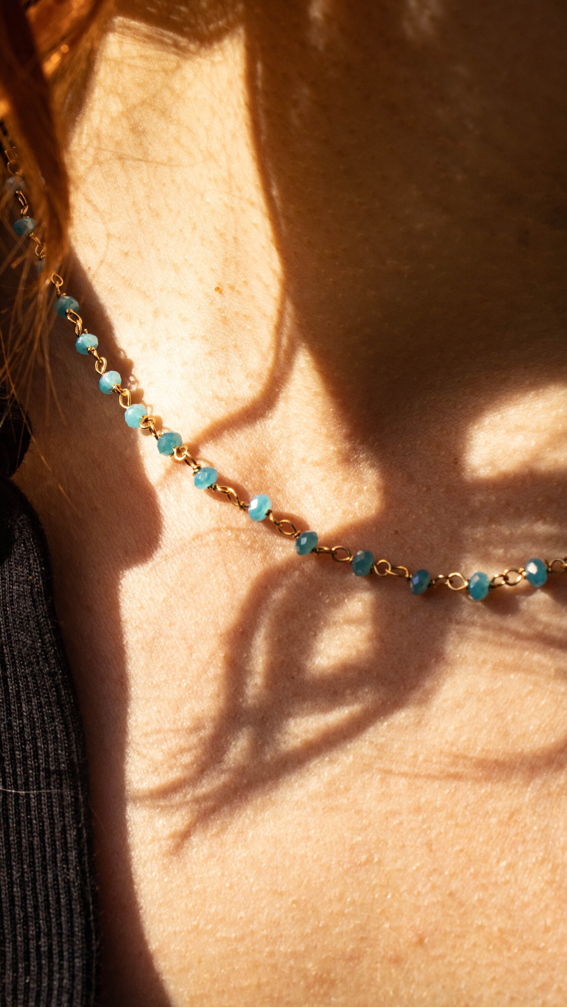 Collar de cristal azul - 2